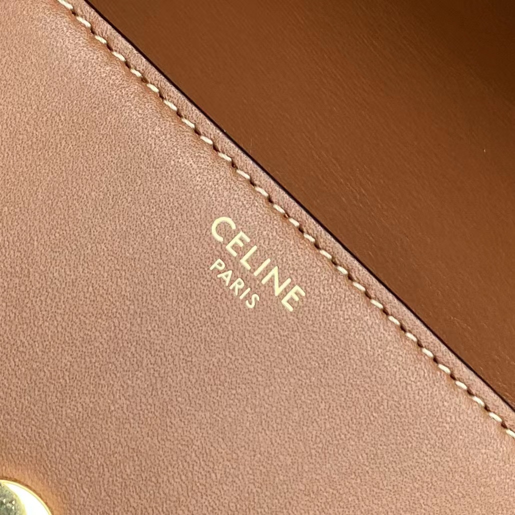 Celine Cuir Besace Mini Bag In Smooth Calfskin Shoulder Bag Tan 101303